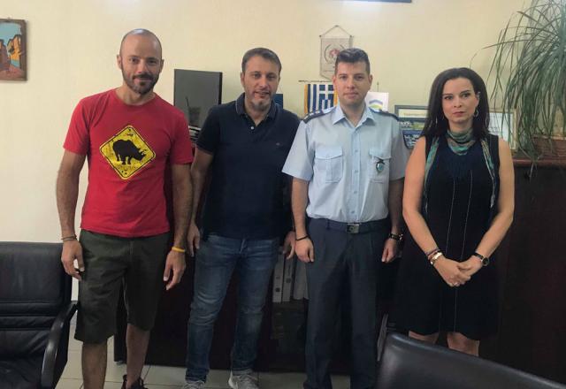 Το Δ.Σ. του Σωματείου Καφετεριών στη Διεύθυνση Αστυνομίας Ημαθίας και στην Τροχαία