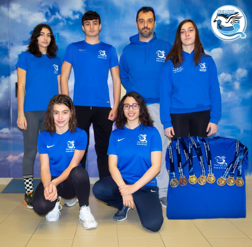 Νέα ατομικά ρεκόρ και θετική παρουσία για τον Πήγασο στο χειμερινό πρωτάθλημα