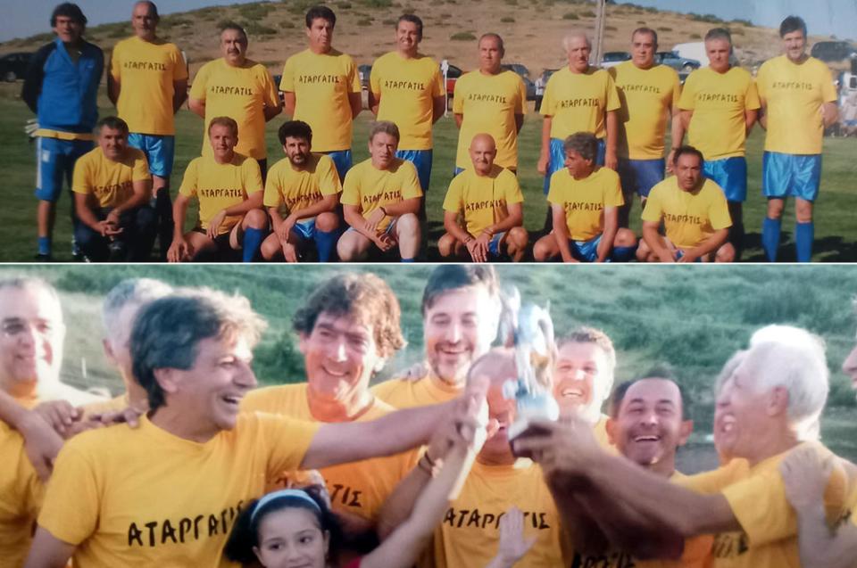 Ο Νίκος Σαργκάνης το 2011 στο ποδοσφαιρικό ντέρμπι του Σελίου!