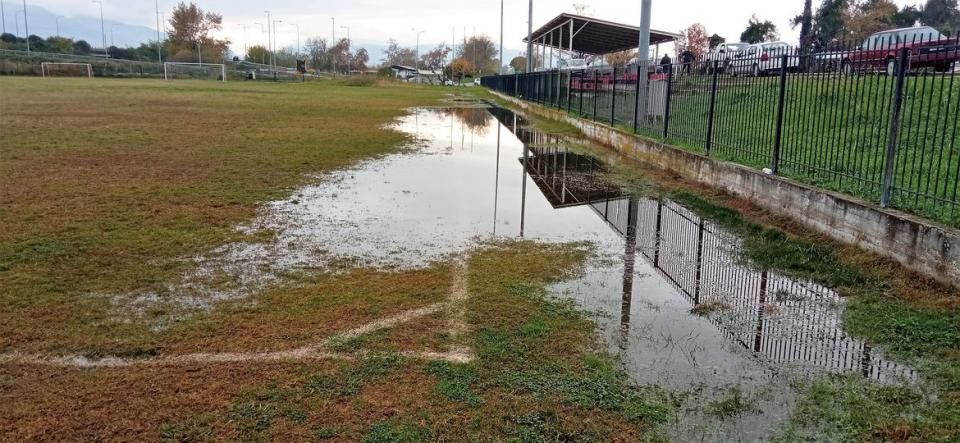 "Λίμνη" το γήπεδο της Κουλούρας - Αναβλήθηκε το ματς της Α' ΕΠΣΗ Βέροια Β' - Μελίκη