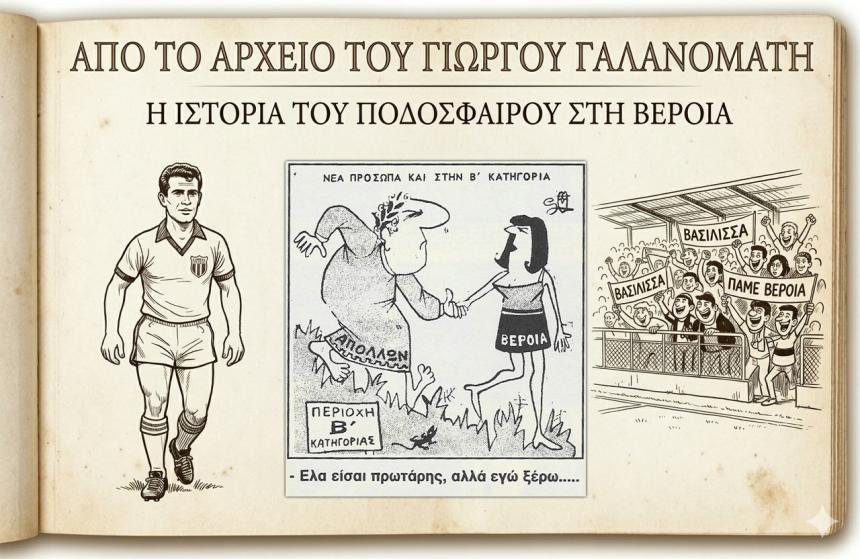 Ρετρό Σκίτσα της Βέροιας: Ο υποβιβασμός της σεζόν 1971-72 με τη ματιά του γελοιογράφου