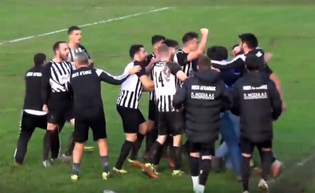 Φάσεις και γκολ από τη νίκη της ΑΓΚΑΘΙΑΣ επί του Θερμαϊκού Θέρμης