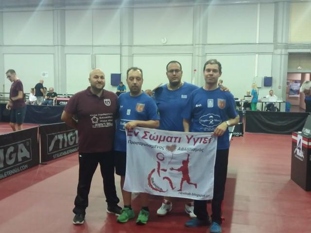 Πανελλήνιο Πρωτάθλημα Para Table Tennis 2020 - Με 4 αθλητές το "Εν Σώματι Υγιεί"