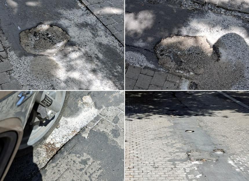 Βέροια: Τέσσερις λακκούβες στην οδό Ελιάς περιμένουν κάποιον να τις κλείσει!