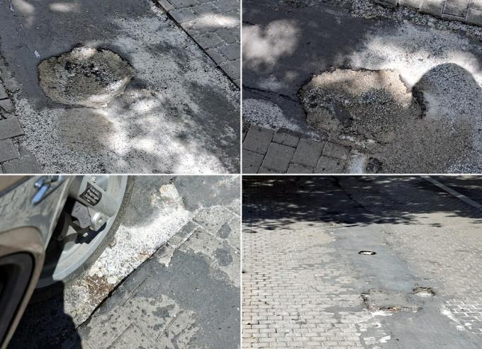 Βέροια: Τέσσερις λακκούβες στην οδό Ελιάς περιμένουν κάποιον να τις κλείσει!