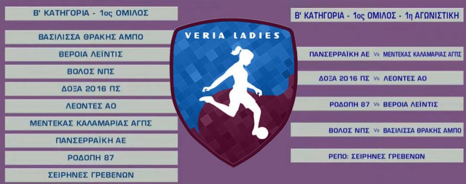 Πρεμιέρα στην Κομοτηνή για τις Veria Ladies