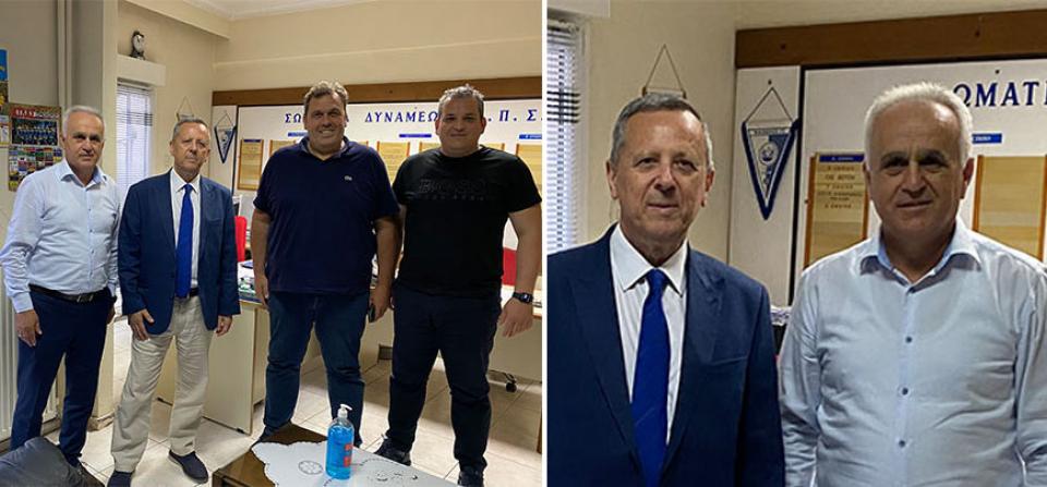 Επίσκεψη του προέδρου της ΕΠΟ στα γραφεία της ΕΠΣ Ημαθίας