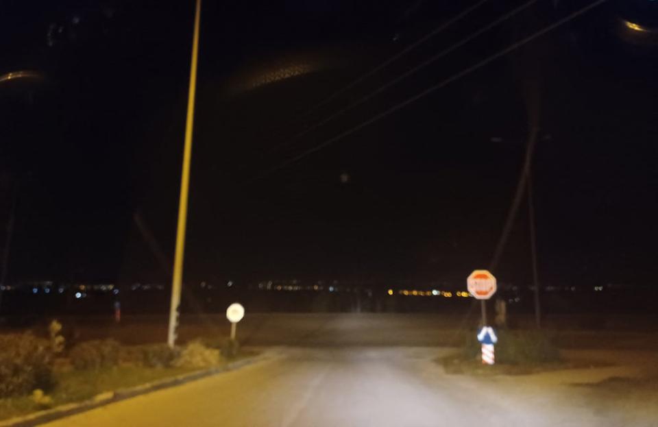 Στο σκοτάδι η διασταύρωση προς το Νοσοκομείο Βέροιας