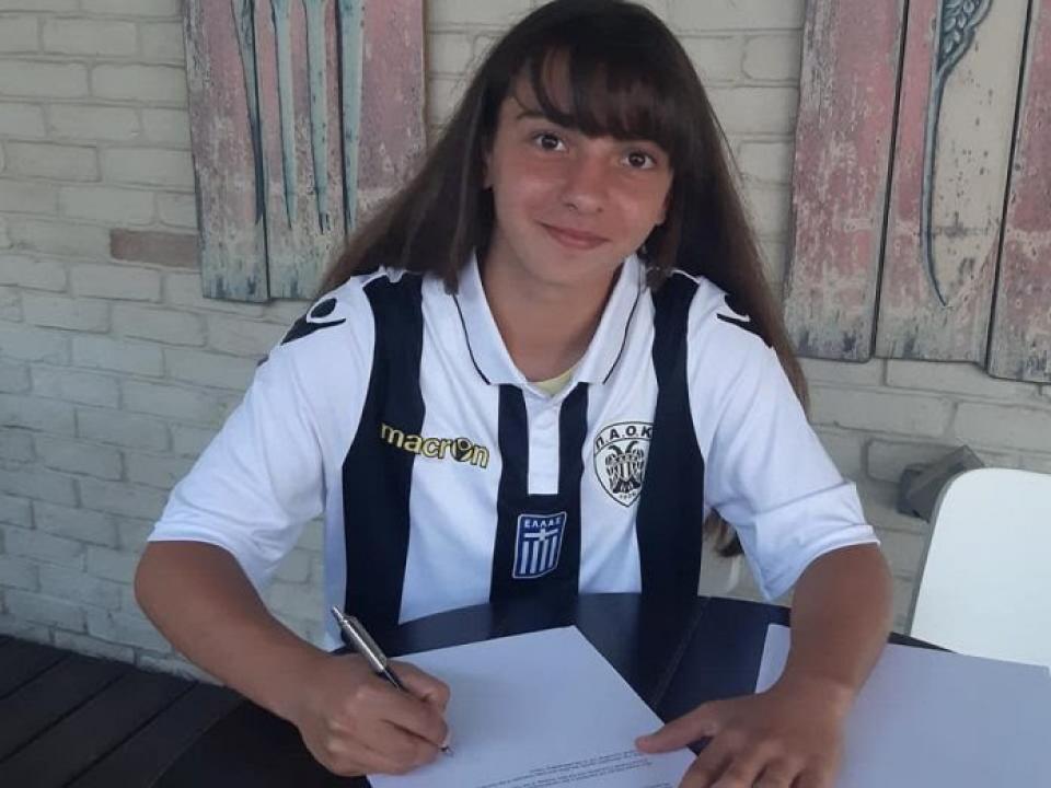 Παίκτρια του Π.Α.Ο.Κ. η Αναστασία Σιδηροπούλου