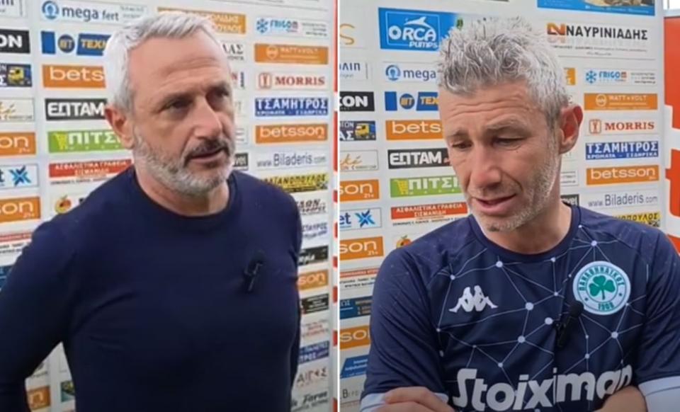 Μπαξεβάνος: "Θέλαμε πολύ τη νίκη" - Αντωνίου: "Δεν αξίζαμε την ισοφάριση"