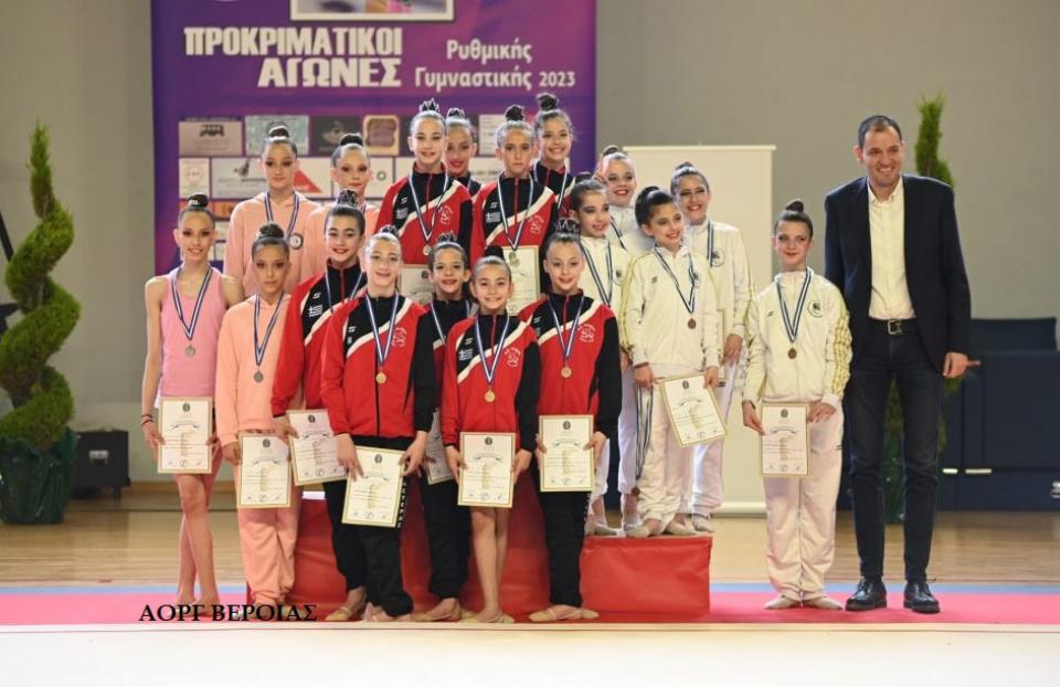 Επιτυχίες των αθλητριών του ΑΟΡΓ Βέροιας στους προκριματικούς της Καρδίτσας
