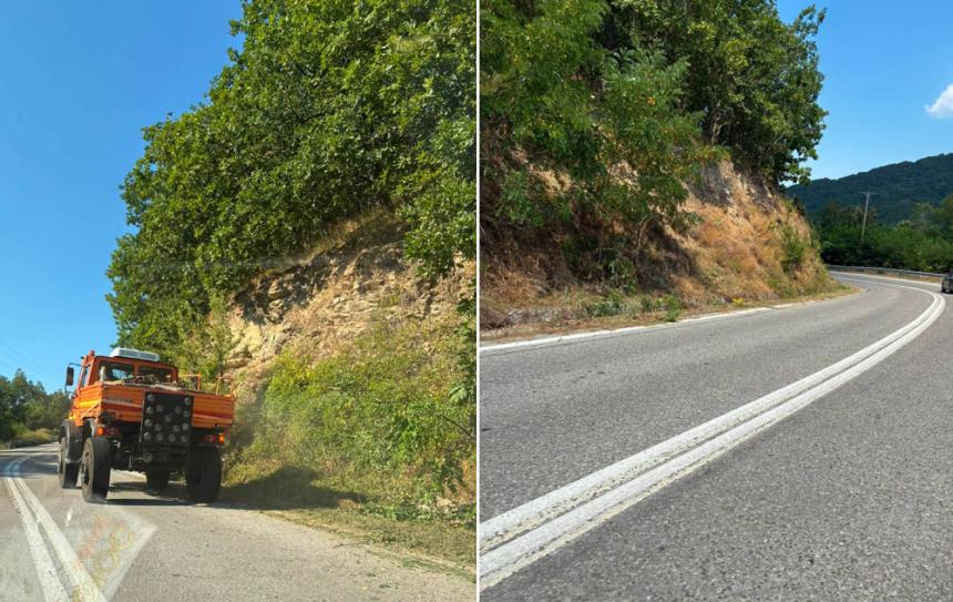 Καθαρός και ασφαλής πλέον ο δρόμος προς την Παναγία Σουμελά